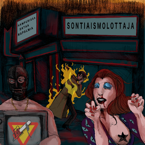 Hampurissa sataa napalmia EP cover